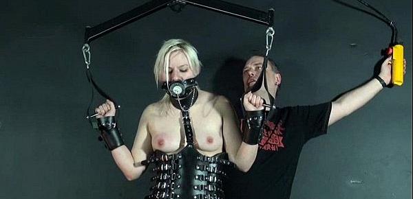  Bizarre Leather Punishment Of Teen Blonde Chaos In Masked Depravation